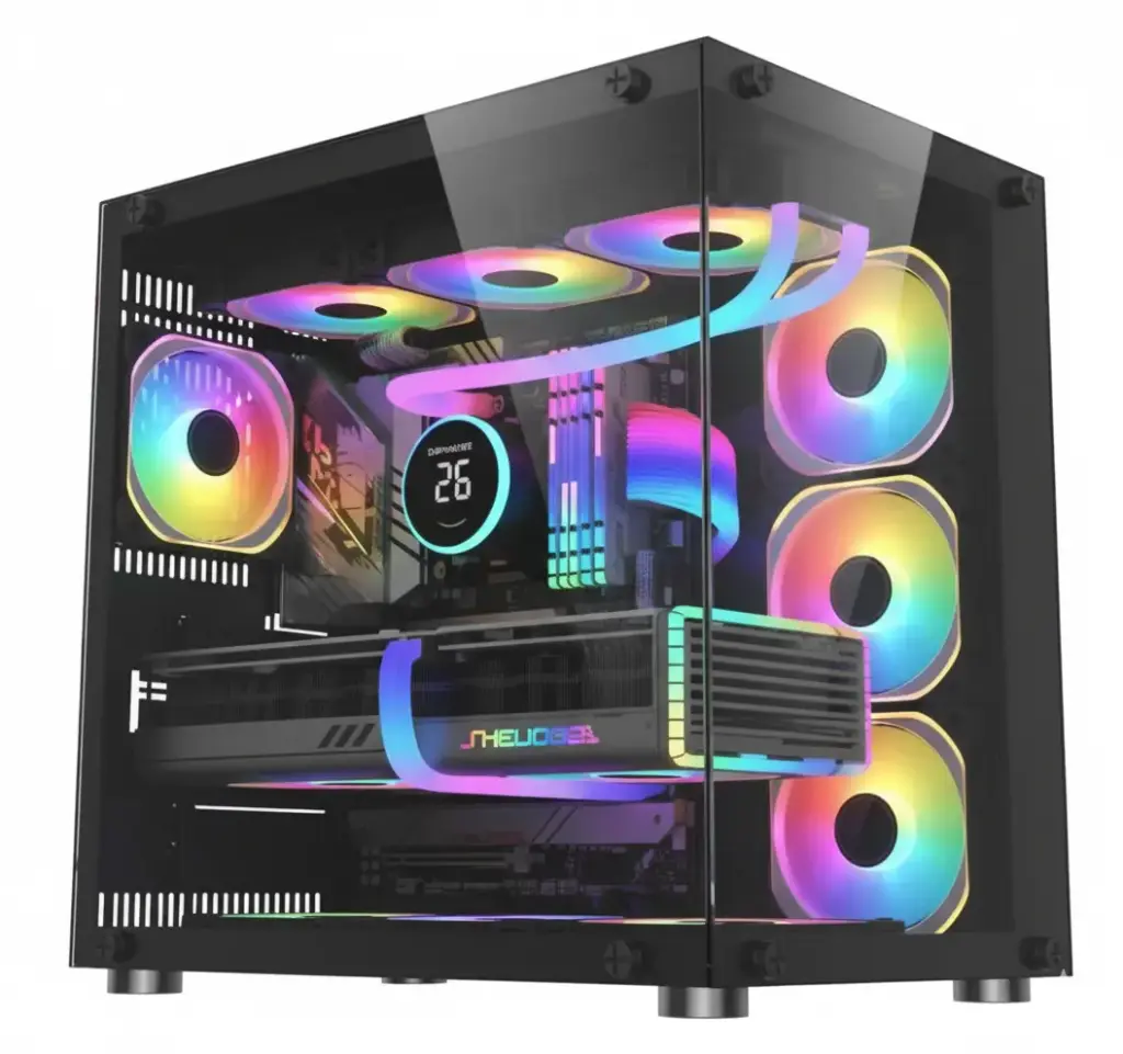 Lovingcool Case UFOII Tempered Glass Mid Tower PINK