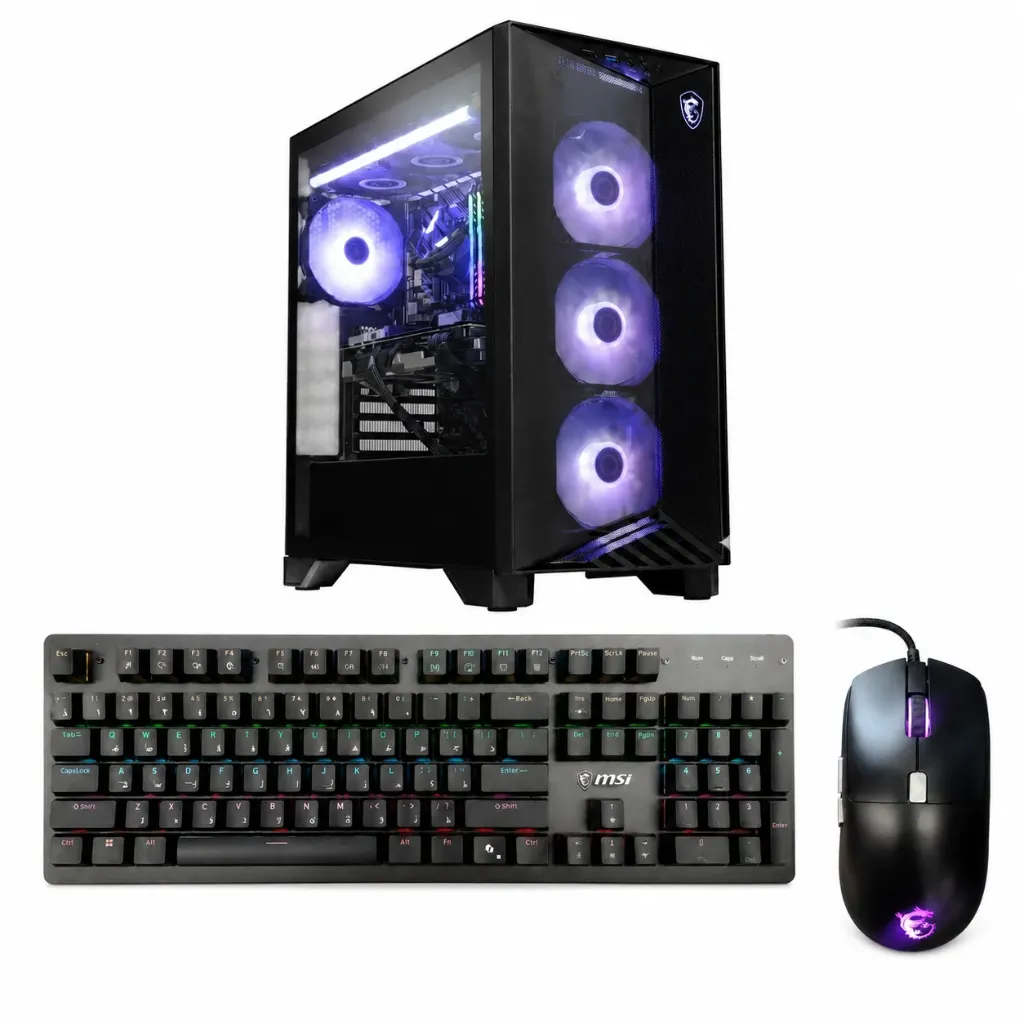 MSI Aegis ZS2 Gaming Desktop AMD Ryzen 7 9800X3D 32GB Ram DDR5  2TB SSD NIVIDA RTX 5080 Liquid Cooled With MSI Mouse + Keyboard
