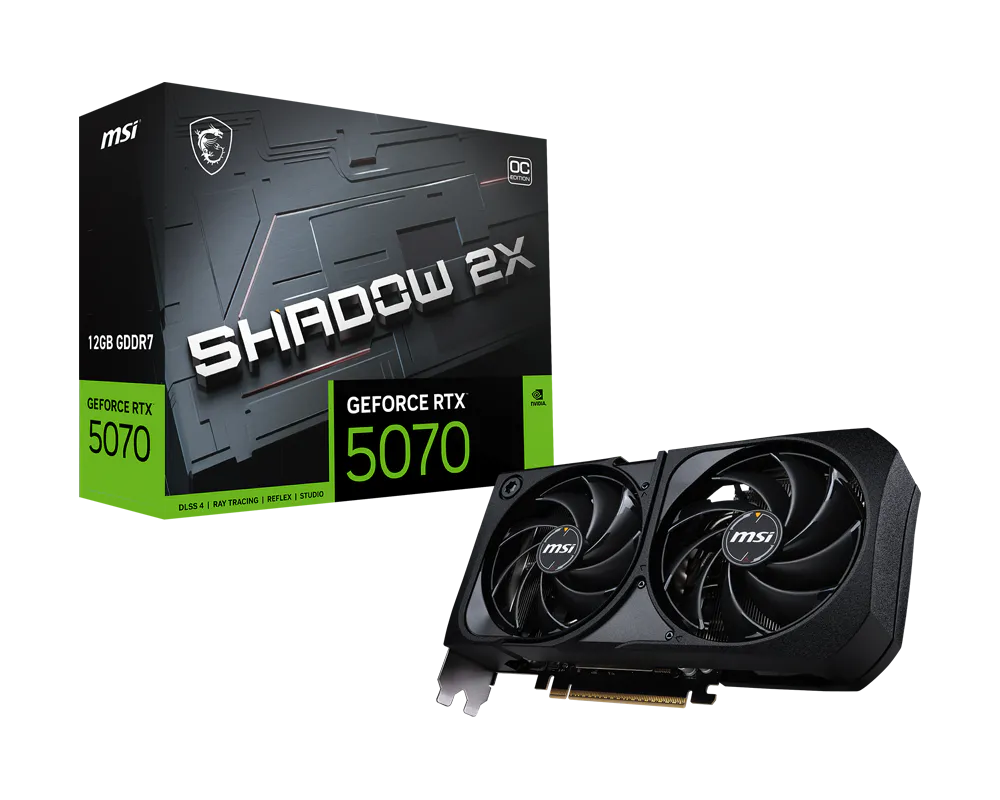 MSI GeForce RTX™ 5070  12G SHADOW 2X OC