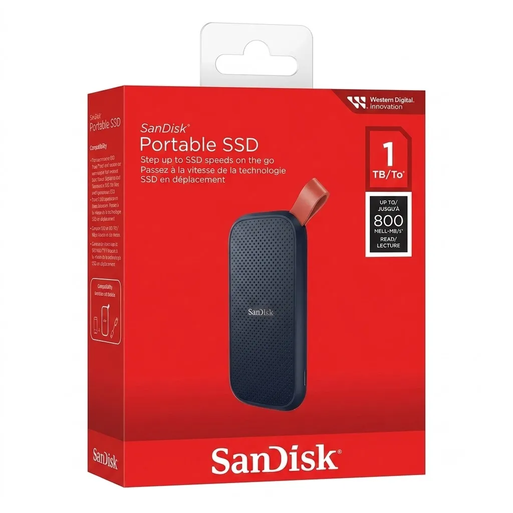 SanDisk SSD Portable Type-C 3.2  800MB/s E30 1TB
