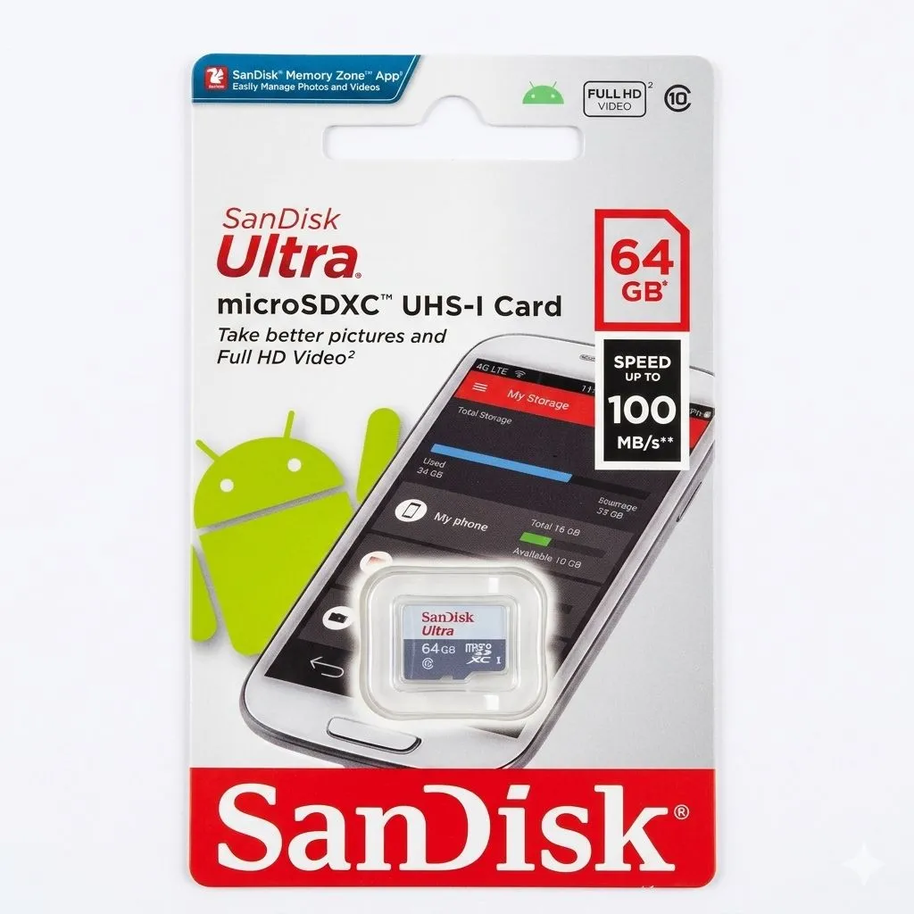 SanDisk Ultra Micro SDHC SDXC  UHS-I 100 MB/S 64GB