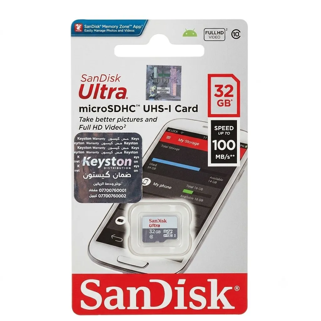 SanDisk Ultra Micro SDHC SDXC  UHS-I 100 MB/S 32GB