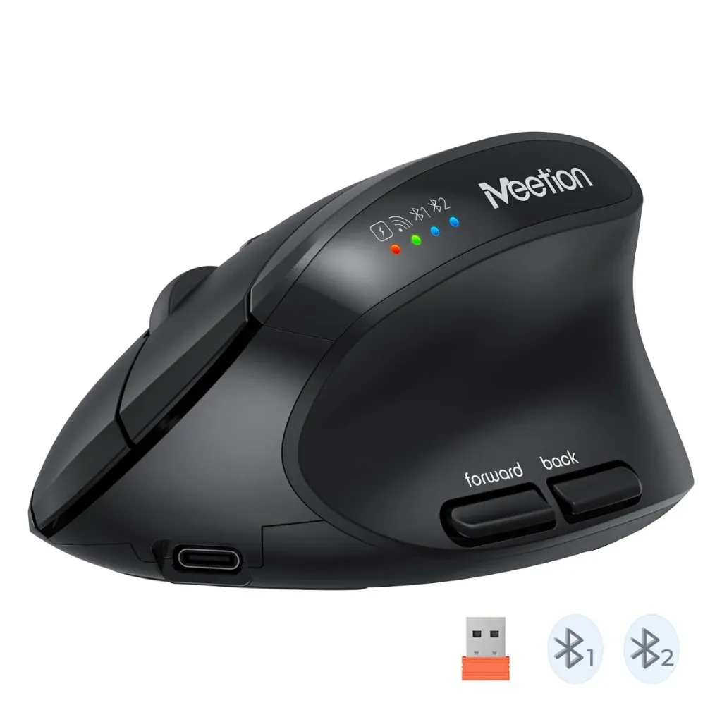 Meetion BTM008 Mouse  New Dual Mode Type-C Rechargeable