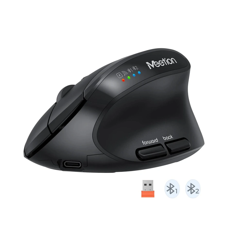 Meetion BTM008 Mouse  New Dual Mode Type-C Rechargeable