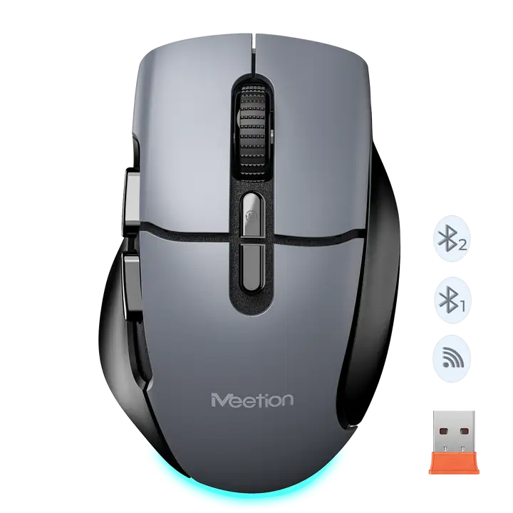 Meetion BTM001 Rechargeable Multi-color Ergonomic Mouse