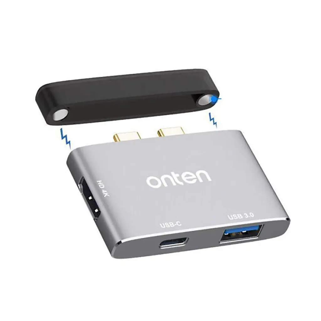 Onten 9177S Dual USB-C to HDMI Adapter With USB 3.0