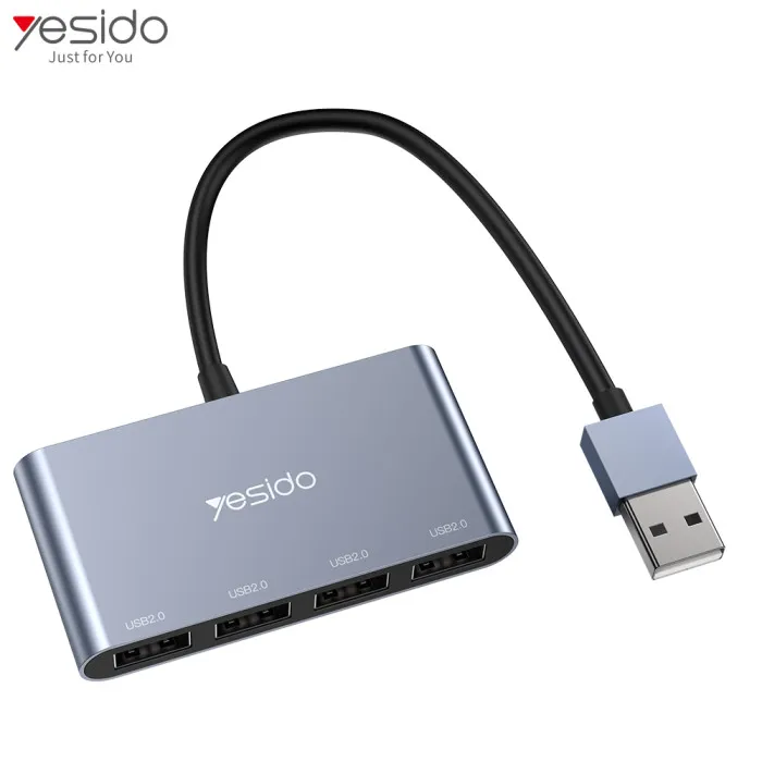 Yesido HB12 Cheapest Portable USB Plug To 4 USB Ports Splitter USB Hub Adapter