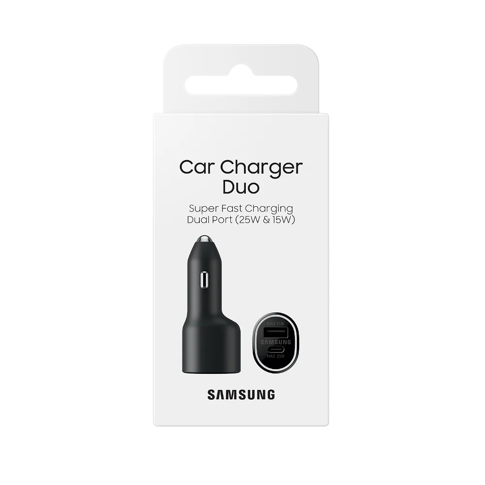 Samsung 25W Dual Port USB-C & USB-A Car Charger