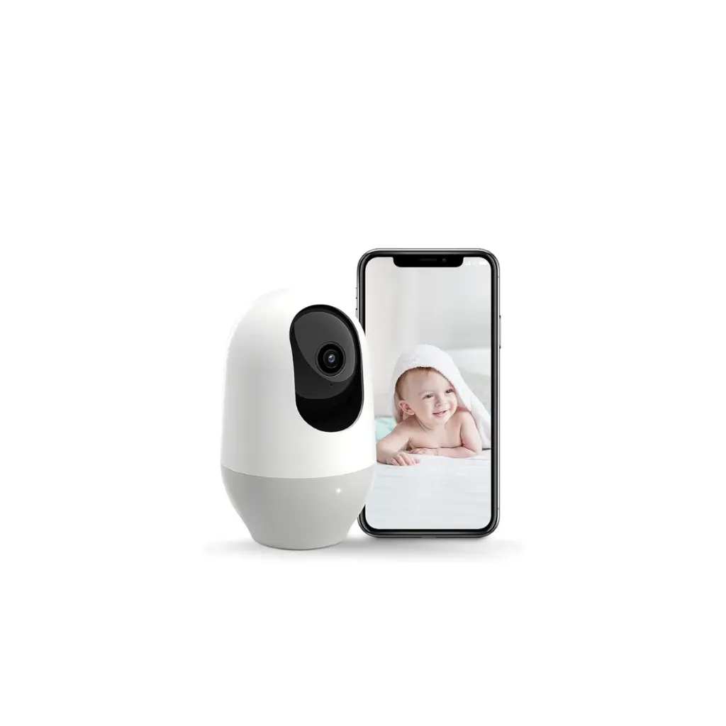 nooie IPC100 Baby Monitor, WiFi Pet Camera Indoor, 360-degree .