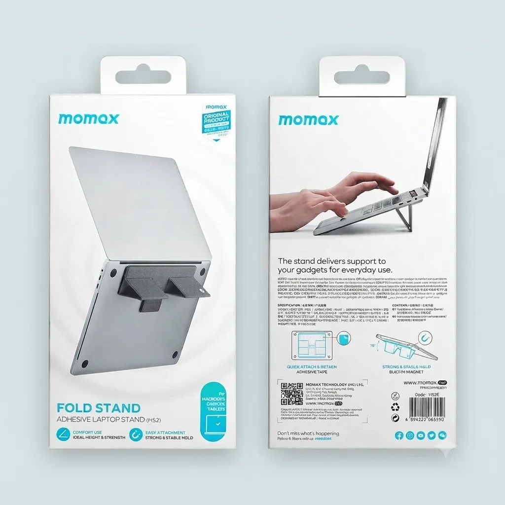 Momax - Fold Stand Adhesive Laptop Stand HS2A