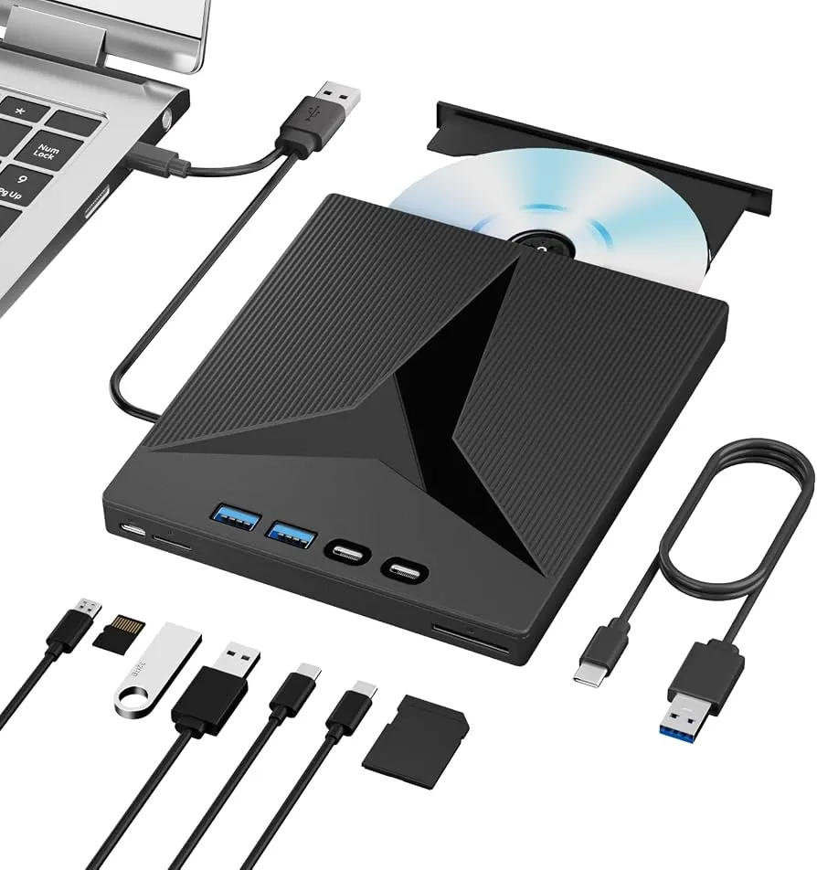 DVD External 7 in 1 Multi-function External Optical Drive