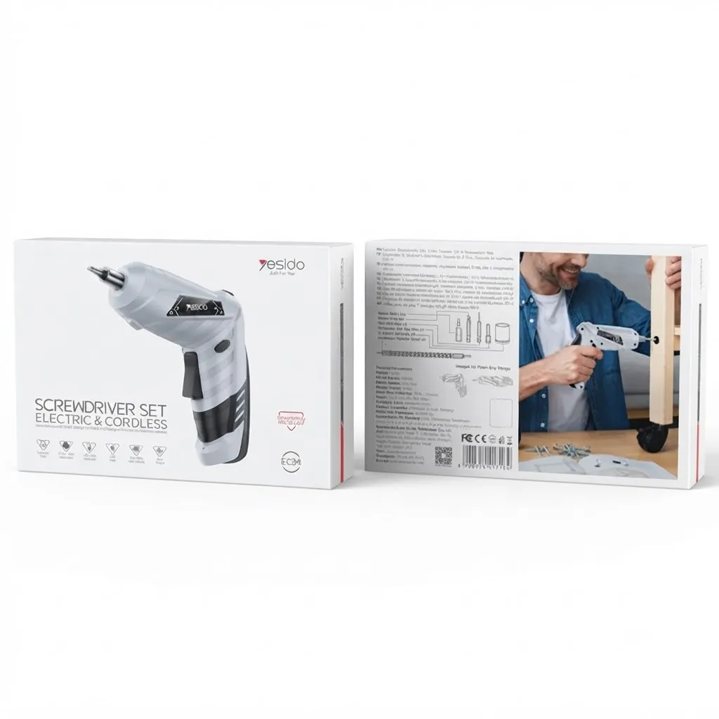 Yesido EC34 Cordless Electric Screwdriver Kit with LED