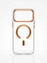 PULOKA Clear Drop-Proof 2-In-1 HingeHold (MagSafe Compatible) Cover PUL-21 For iPhone 17 Pro Max - درع موبايل شفاف عالي الجودة مقاوم للسقوط مع حامل مدمج للهاتف وحلقة مغناطيسية للايفون 17 برو ماكس