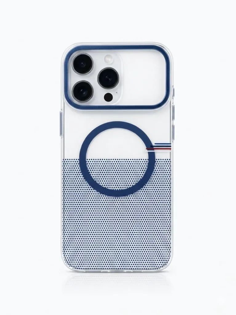 AS Clear Super-Slim Anti-Scratch (MagSafe Compatible) Cover Jin-001 For iPhone 17 Pro Max - درع موبايل شفاف فائق النحافة مقاوم للخدش مع حلقة مغناطيسية للايفون 17 برو ماكس
