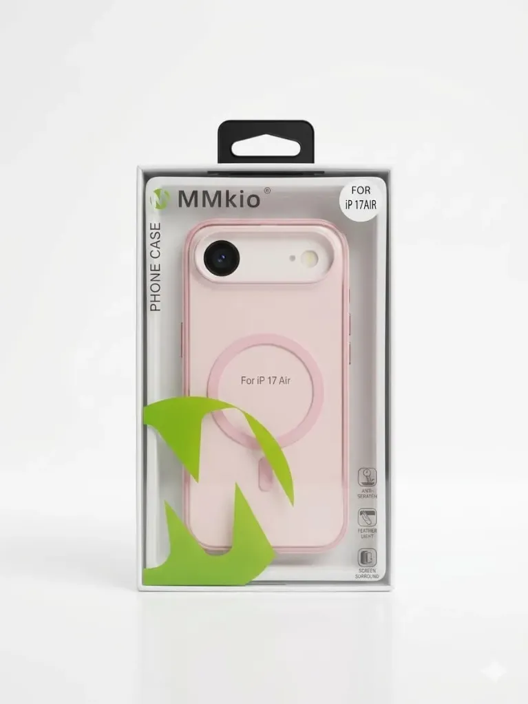 MMKIO RY-016 Matte All-Around Protection TPU Cover (With MagSafe) For iPhone Air - درع موبايل مطفي مرن جلاتيني انيق بحماية عالية مع ماك سيف للايفون أير
