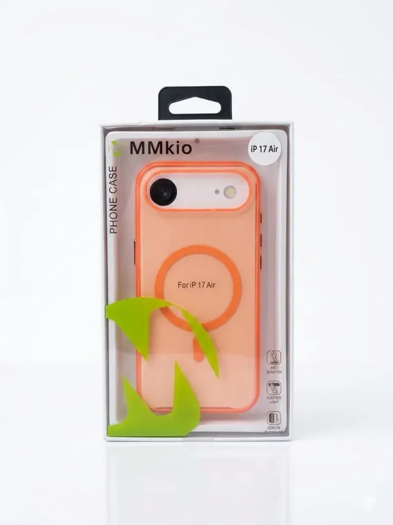 MMKIO Matte All-Around Protection Cover With MagSafe RY-016 For iPhone Air - درع موبايل مطفي انيق بحماية عالية مع حلقة مغناطيسية للايفون أير
