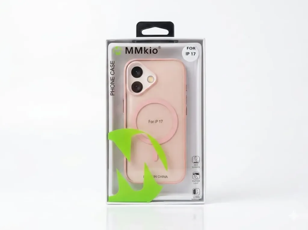 MMKIO RY-016 Matte All-Around Protection TPU Cover (With MagSafe) For iPhone 17 - درع موبايل مرن جلاتيني مطفي انيق بحماية عالية مع ماك سيف للايفون 17