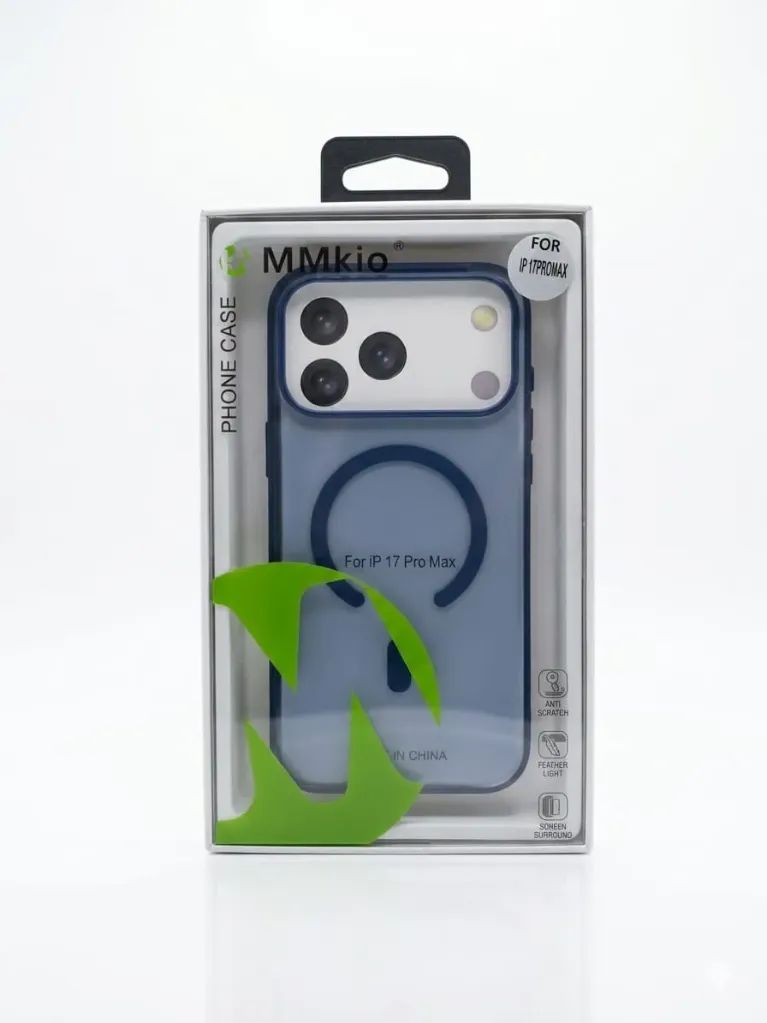 MMKIO Matte All-Around Protection Cover With MagSafe RY-016 For iPhone 17 Pro Max - درع موبايل مطفي انيق بحماية عالية مع حلقة مغناطيسية للايفون 17 برو ماكس