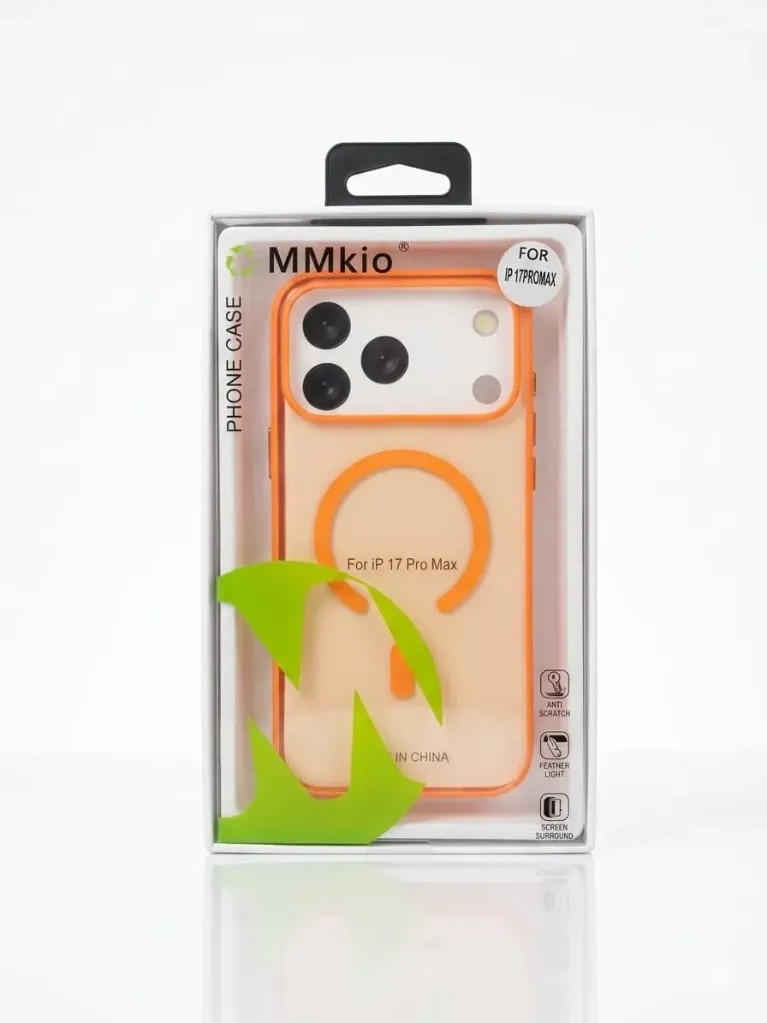 MMKIO Matte All-Around Protection Cover With MagSafe RY-016 For iPhone 17 Pro Max - درع موبايل مطفي انيق بحماية عالية مع حلقة مغناطيسية للايفون 17 برو ماكس
