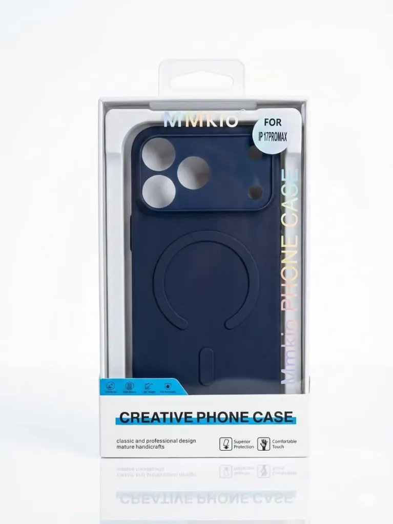 MMKIO Super-Slim Frosted Anti-Scratch Creative Phone Cover RY-019 For iPhone 17 Pro Max - درع موبايل نحيف وخفيف جدا شفاف ثلجي مقاوم للخدوش وللاصفرار ملون للايفون 17 برو ماكس