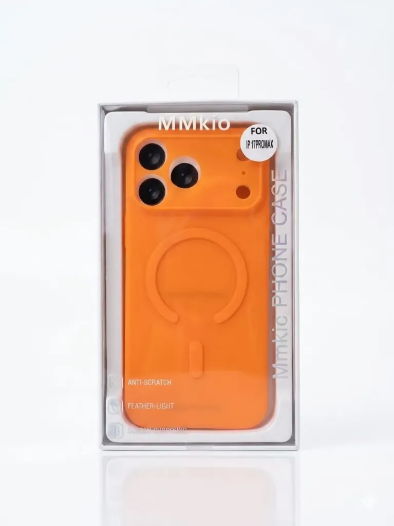 MMKIO Super-Slim Frosted Anti-Scratch Creative Phone Cover RY-019 For iPhone 17 Pro Max - درع موبايل نحيف وخفيف جدا شفاف ثلجي مقاوم للخدوش وللاصفرار ملون للايفون 17 برو ماكس