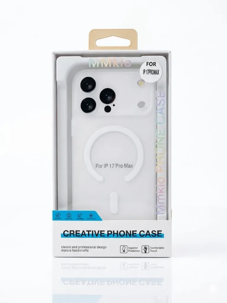 MMKIO Super-Slim Frosted Anti-Scratch Creative Phone Cover RY-019 For iPhone 17 Pro Max - درع موبايل نحيف وخفيف جدا شفاف ضبابي مقاوم للخدوش وللاصفرار ملون للايفون 17 برو ماكس
