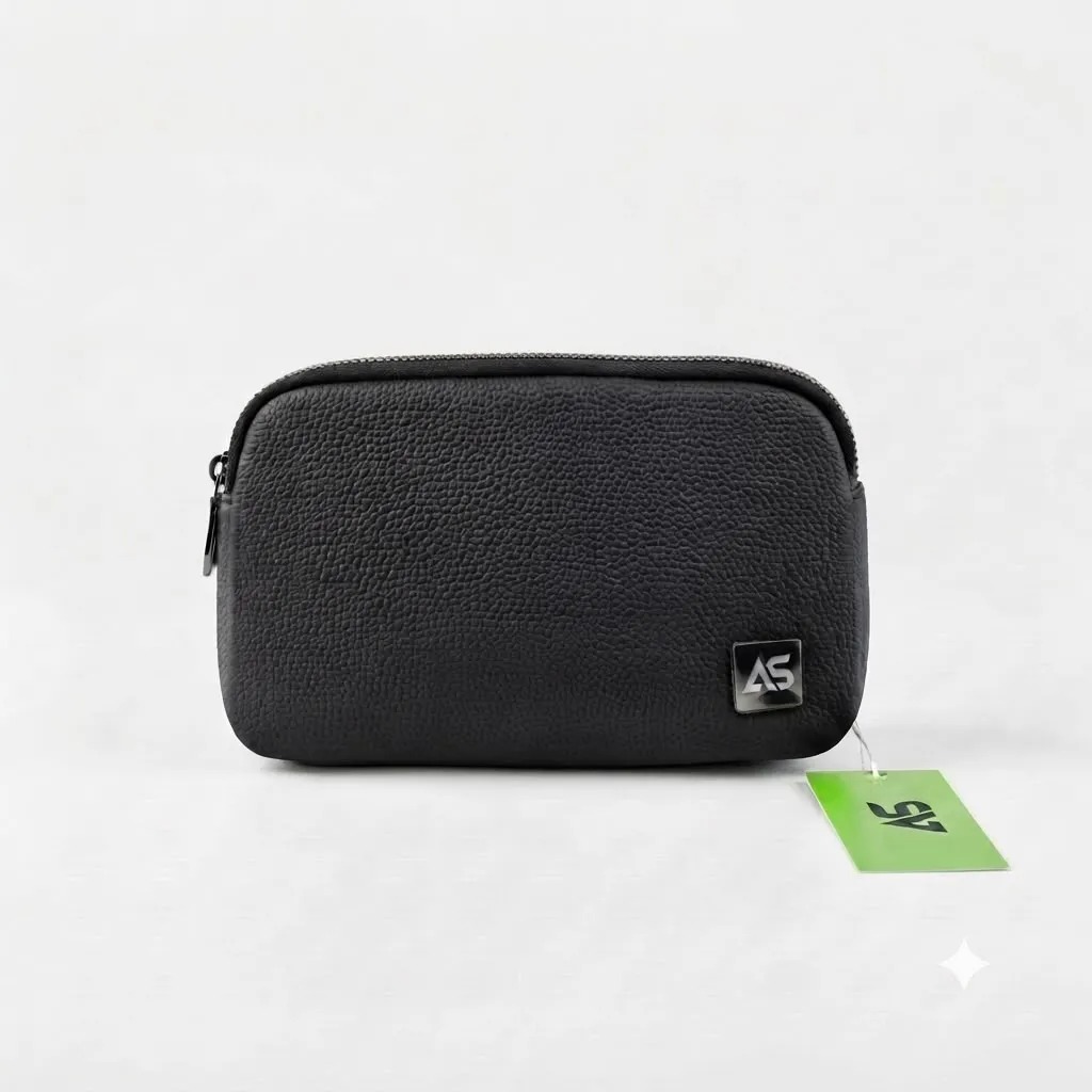 AS HAND BAG With Fingerprint V2463 (Black)