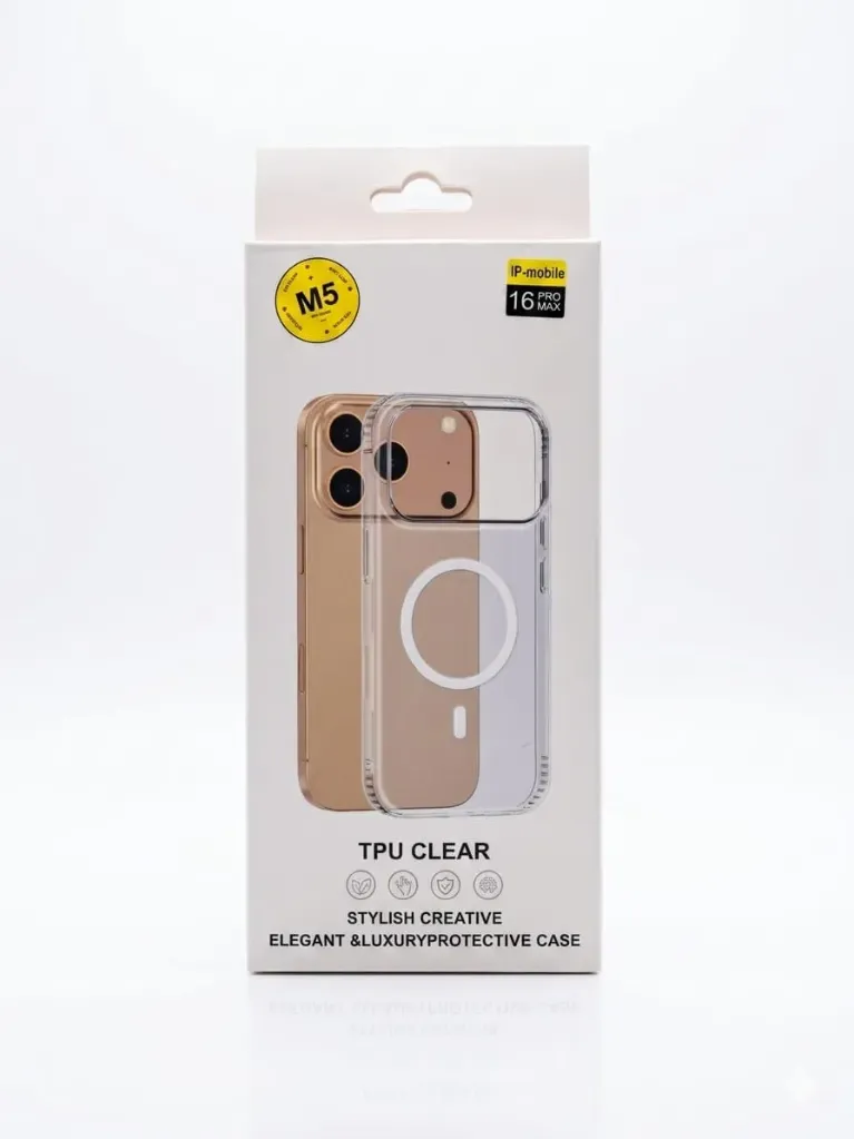 M5 TPU Clear Cover For iPhone Devices (MagSafe Included)