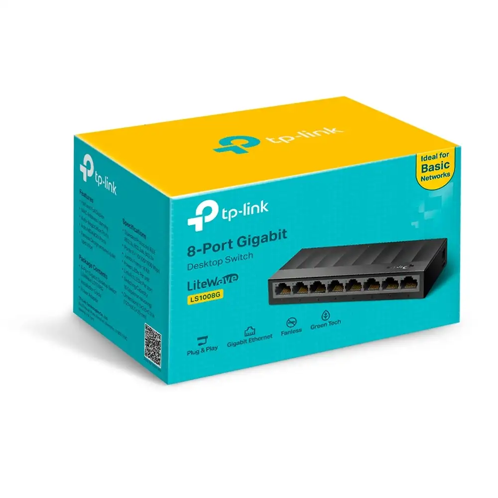 TP-LINK LS1008G 8-Port 10/100/1000Mbps Switch
