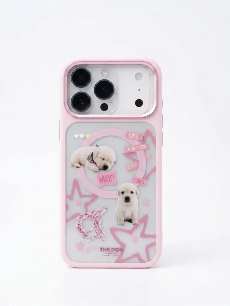 Mutural DFA-40 The Dog Phone Cover (MagSafe Compatible) For iPhone 17 Pro Max - درع موبايل الكلب انيق من السيليكون مع ماك سيف للايفون 17 برو ماكس