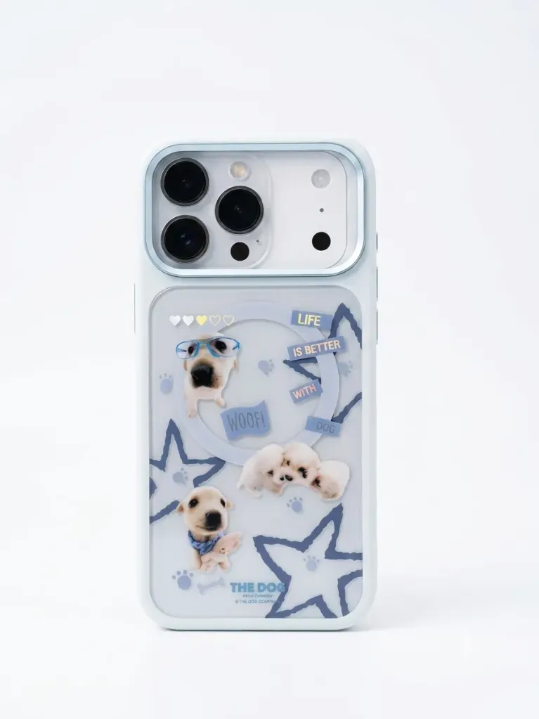 Mutural The Dog Phone Cover (MagSafe Compatible) DFA-40 For iPhone 17 Pro Max - درع موبايل الكلب انيق من السيليكون مع حلقة مغناطيسية للايفون 17 برو ماكس