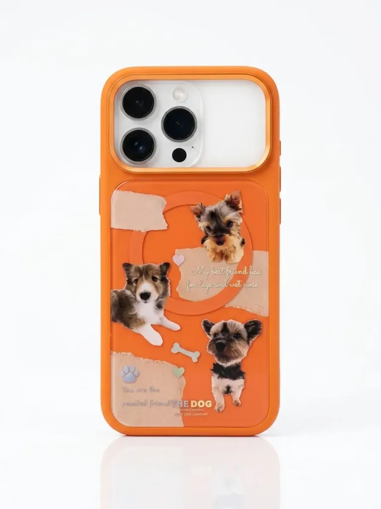Mutural The Dog Phone Cover (MagSafe Compatible) DFA-40 For iPhone 17 Pro Max - درع موبايل الكلب انيق من السيليكون مع حلقة مغناطيسية للايفون 17 برو ماكس