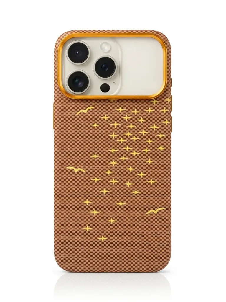 AS HXH-024 Ultra-Slim Drop-Proof Aramid-Fiber (MagSafe Compatible) Cover For iPhone 17 Pro Max - درع موبايل بنحافة فائقة وحماية عالية مصنوع من الياف الاراميد مع مقاومة للصدمات للايفون 17 برو ماكس