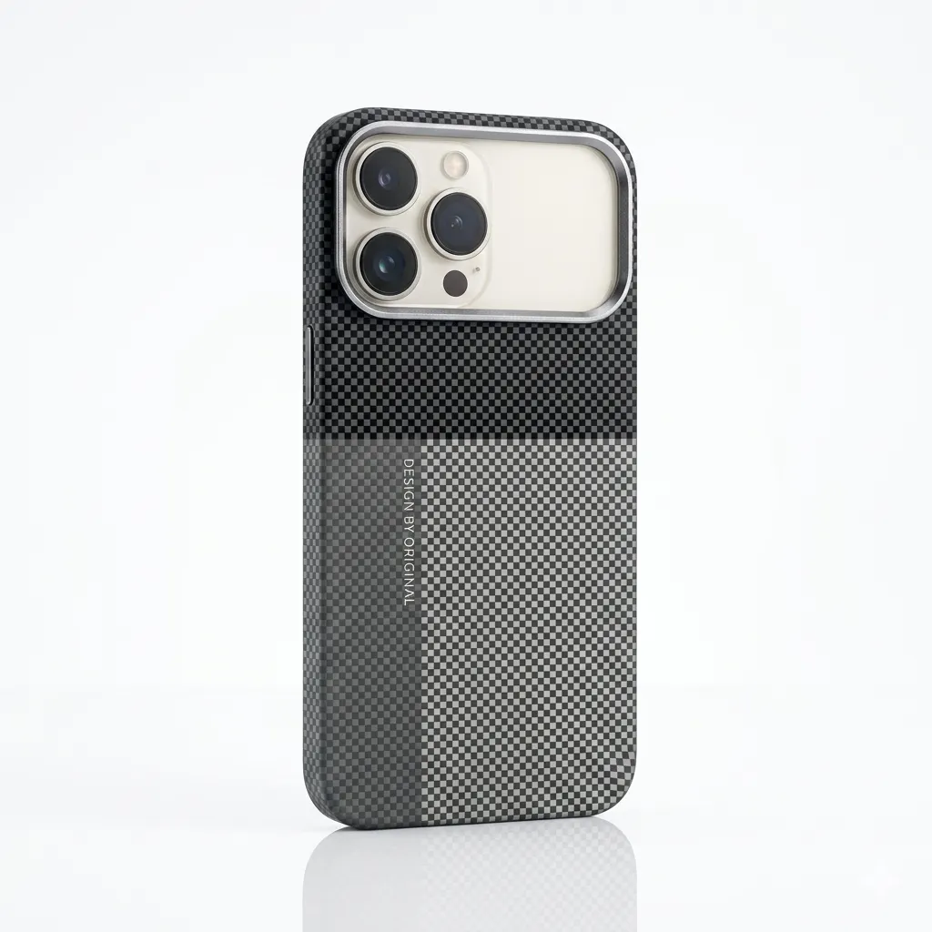 AS HXH-001 Ultra-Slim Drop-Proof Aramid-Fiber (MagSafe Compatible) Cover For iPhone 17 Pro Max - درع موبايل بنحافة فائقة وحماية عالية مصنوع من الياف الاراميد مع مقاومة للصدمات للايفون 17 برو ماكس