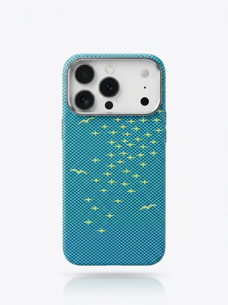AS HXH-024 Ultra-Slim Drop-Proof Aramid-Fiber (MagSafe Compatible) Cover For iPhone 17 Pro Max - درع موبايل بنحافة فائقة وحماية عالية مصنوع من الياف الاراميد مع مقاومة للصدمات للايفون 17 برو ماكس