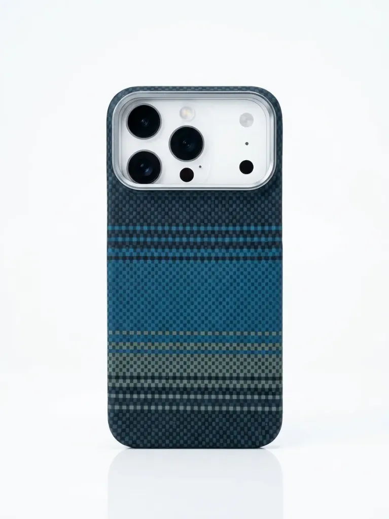 AS HXH-005 Ultra-Slim Drop-Proof Aramid-Fiber (MagSafe Compatible) Cover For iPhone 17 Pro Max - درع موبايل بنحافة فائقة وحماية عالية مصنوع من الياف الاراميد مع مقاومة للصدمات للايفون 17 برو ماكس