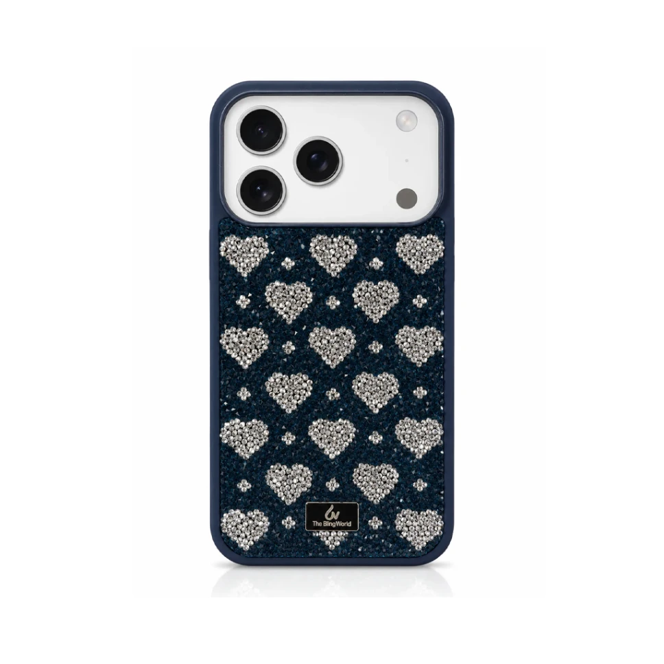 The BlingWorld Glitter Diamond Cover For iPhone 17 Pro Max - درع موبايل لماع مرصع انيق مصمم للايفون 17 برو ماكس