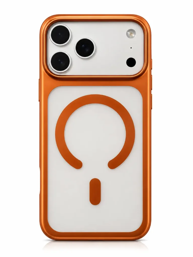 J-Case Hard Shell Clear Matte Slim And Light Cover (MagSafe Compatible) For iPhone 17 Pro Max - درع موبايل شفاف مطفي صلب نحيف وخفيف للايفون 17 برو ماكس
