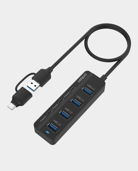ONTEN OTN-UCA2306 7-In-2 USB-C/USB 3.0 to 7-Port Hub