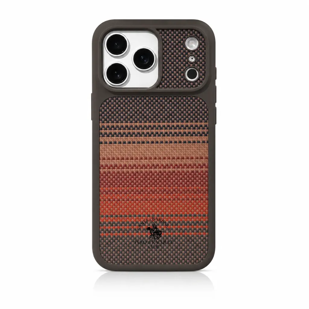 Santa Barbara Polo Woven Fabric Cover for iPhone 17 Pro Max - درع موبايل سانتا باربارا بولو من القماش المنسوج للايفون 17 برو ماكس
