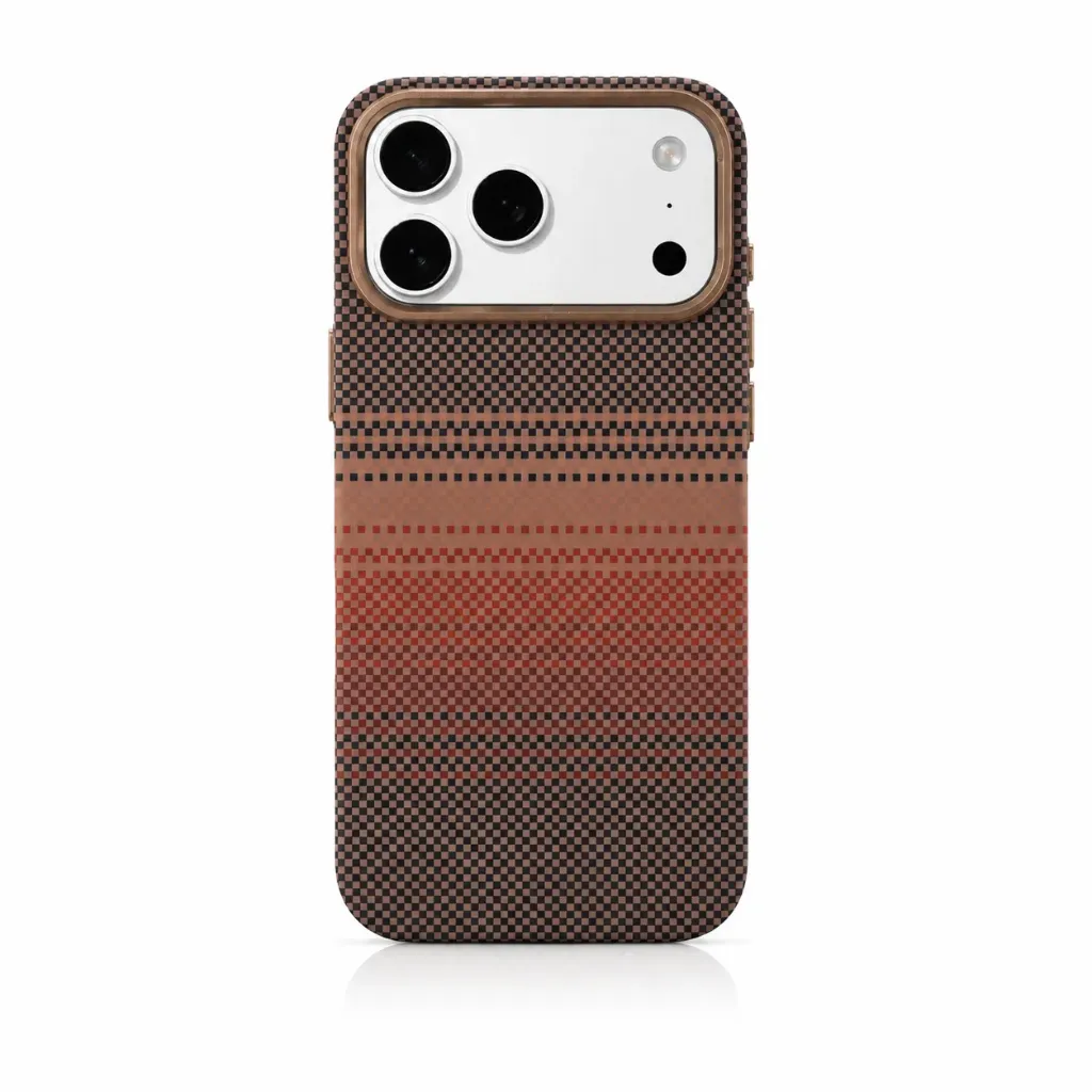 Elite Carbon Fiber Super-Slim Matte Cover (MagSafe Compatible) For iPhone 17 Pro Max - درع موبايل فاخر من الياف الكاربون نحيف وخفيف ويدعم ماك سيف لايفون 17 برو ماكس