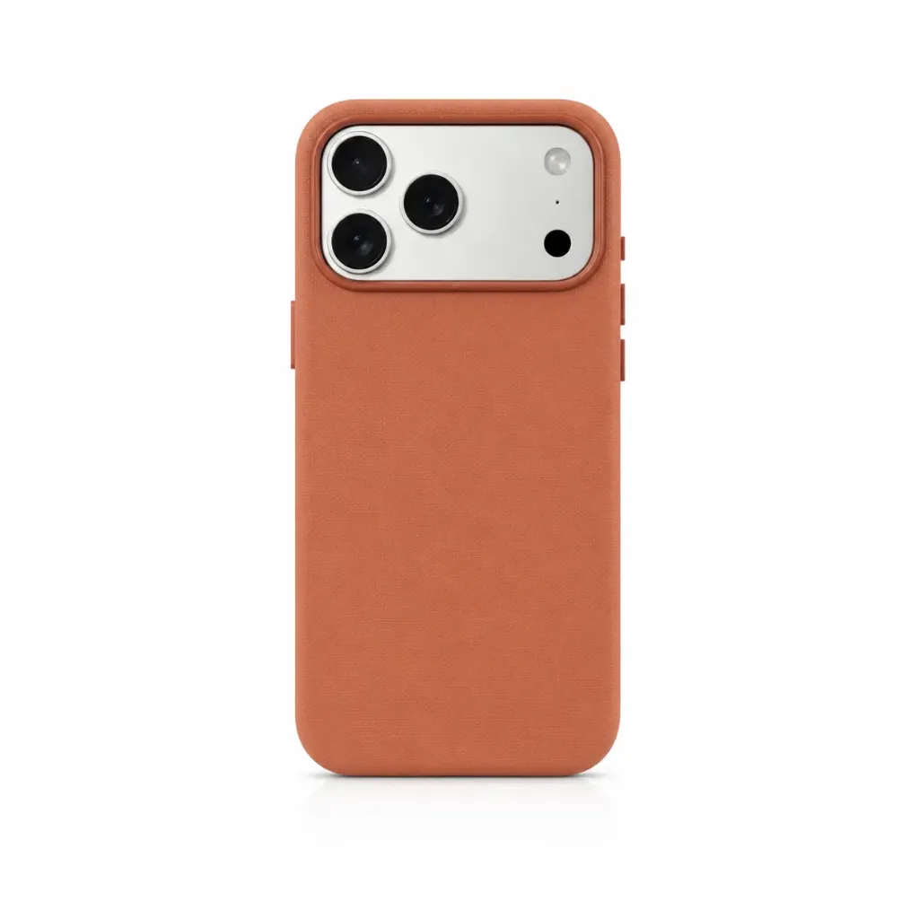 Premium Tech Woven Cover (MagSafe Compatible) For iPhone 17 Pro Max -  درع موبايل  فاخر مبطن ومنسوج مع ماك سيف للايفون 17 برو ماكس