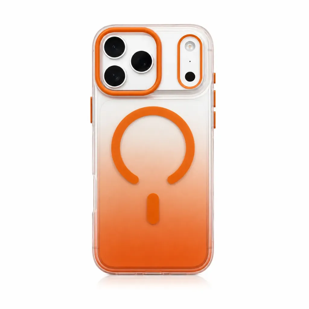 M5 Translucent MagSafe Cover with Protective Camera Frame For iPhone 17 Pro Max - درع موبايل شفاف متدرج ماك سيف وإطار حماية للكاميرا للايفون 17 برو ماكس