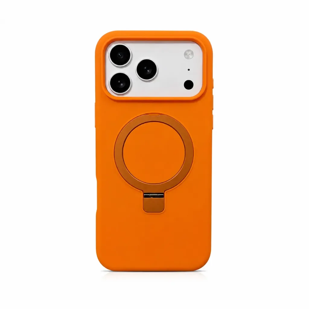 [KPMAPO17MOR] KEEPHONE Elite Magnetic Silicone Kickstand MagSafe Cover For iPhone 17 Pro Max - درع موبايل من السيليكون مع ستاند مدمج للايفون 17 برو ماكس