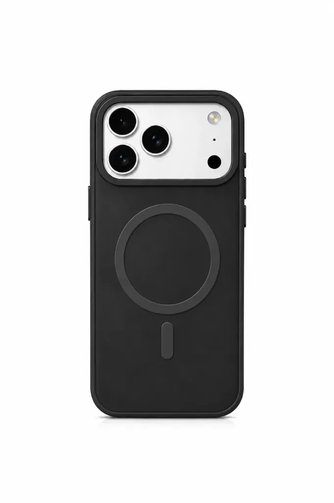 BLACKSUITI ROS-001 Classic Matte Black MagSafe Cover For iPhone 17 Pro Max - درع موبايل مطفي باللون الأسود الكلاسيكي مع ماك سيف للايفون 17 برو ماكس