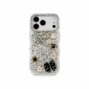 Luxury Sparkly Glitter Cover Set with PopSocket & Phone Charm For iPhone 17 Pro Max - درع موبايل لماع فاخر مع طقم مسكة ومدالية للايفون 17 برو ماكس