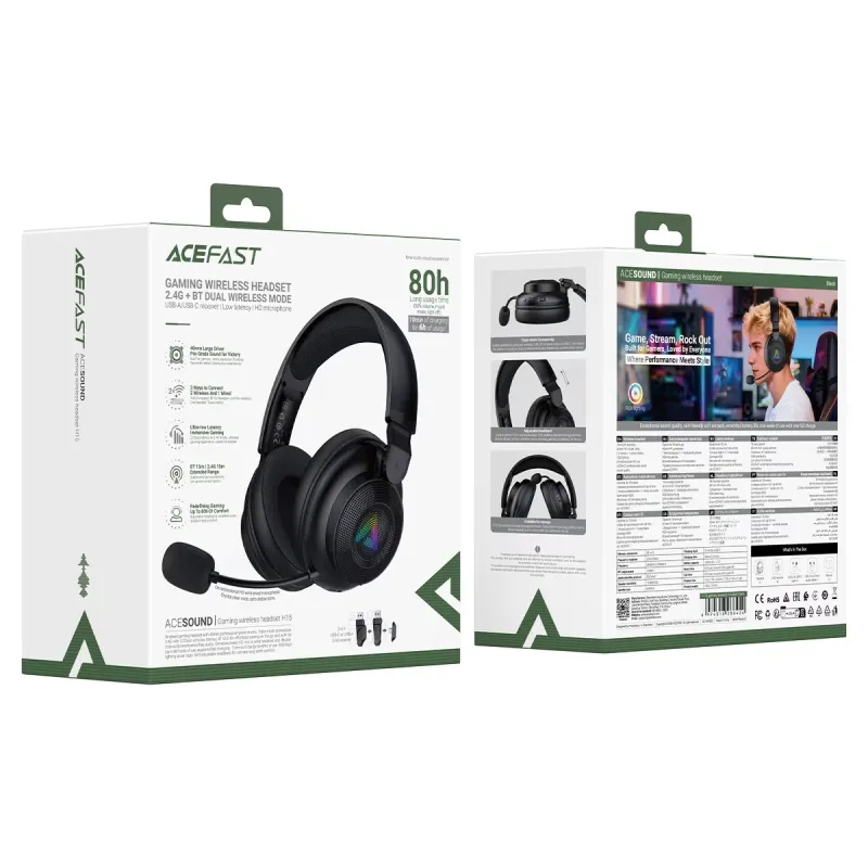 ACEFAST H15 gaming wireless headset