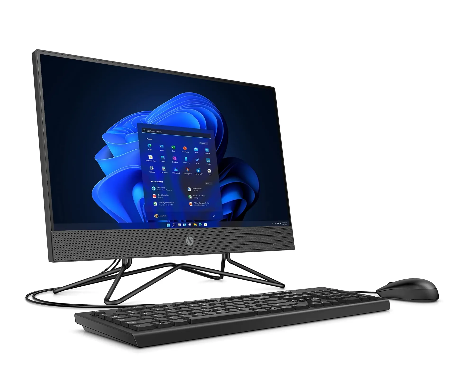 All-in-One HP 200 G4 CORE i5 10210U RAM 4GB SSD 128GB SSD +1TB HDD 22" (USED)