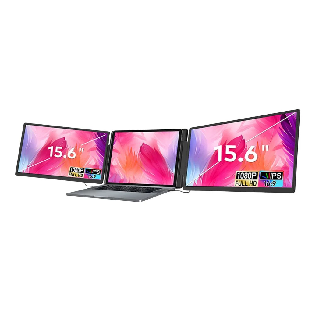 Raptor Dual Laptop Screen Extender 15.6 inch x360 1080P FHD 60hz IPS شاشة مزدوجة