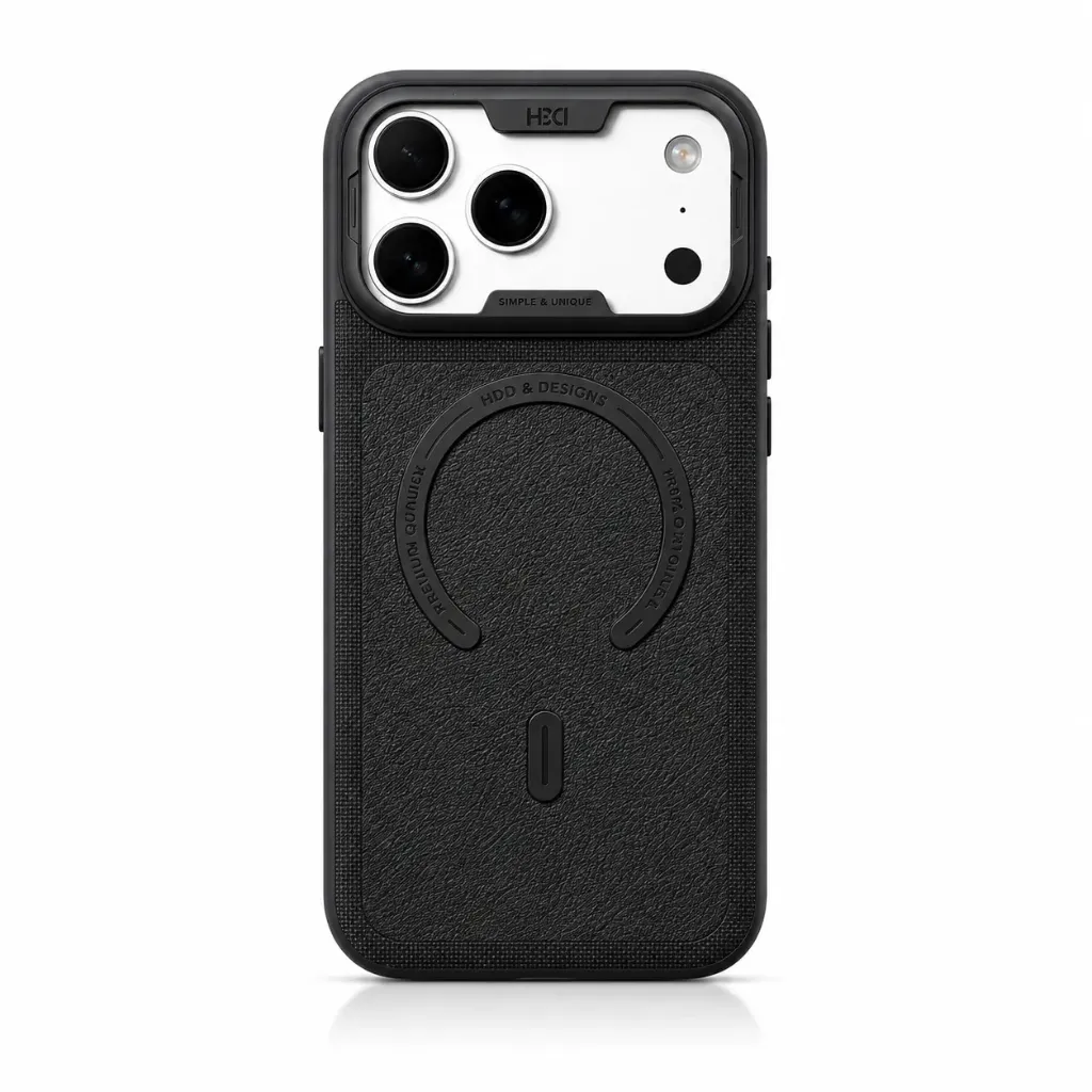 HDD HBC-450 Unique Series Leather MagSafe Cover Collection For iPhone 17 Pro Max - درع موبايل  جلدي فريد بدعم ماك سيف للايفون 17 برو ماكس